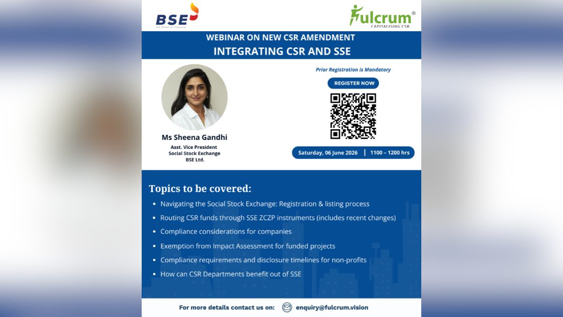 ntegrating CSR and Social Stock Exchange (SSE): Unlocking New Opportunities for Corporate Social Responsibility in India
